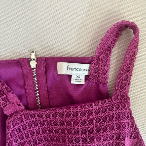 Francesca’s Collections lace fringed hem pink dress - Picture 4 of 5